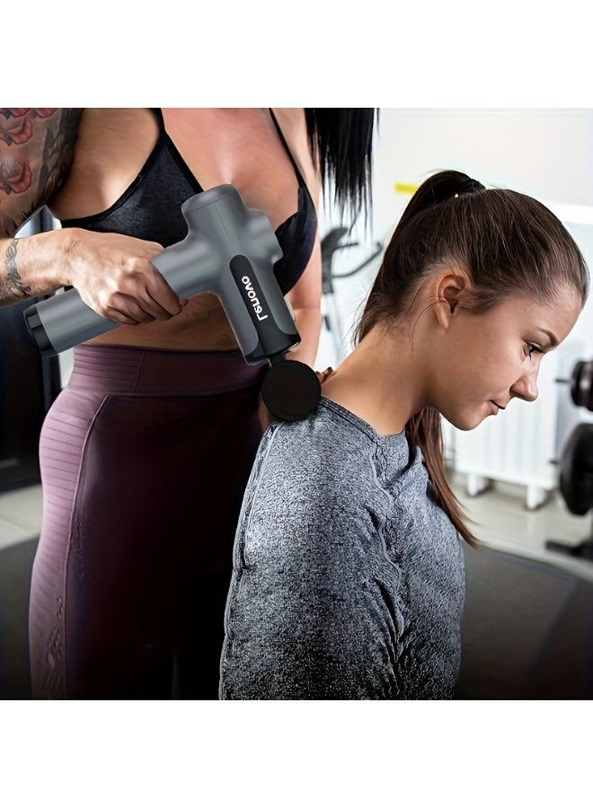 لينوفو Lenovo مسدس تدليك 99 مستوى قابل للشحن عبر USB 8 رؤوس محرك قوي وصامت للغاية للاسترخاء العميق لعضلات الجسم مساج للأنسجة الرخوة لتخفيف آلام الظهر والرقبة - Image 5